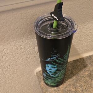 Black and Green Witch Tumbler with Lid Brand New